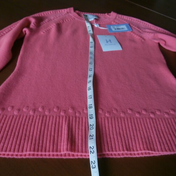 NWT Sail to Sable Hot Pink Wool & Cashmere Pullover Sweater - Picture 7 of 10